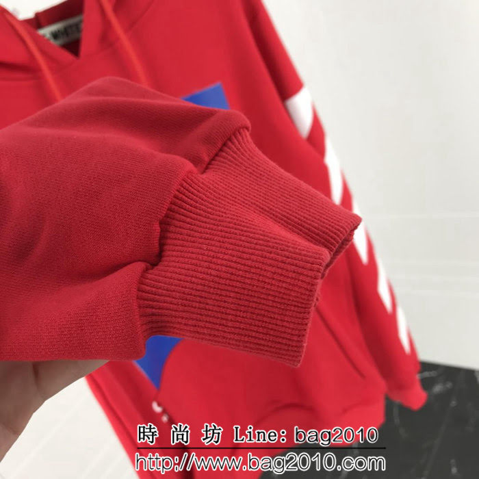 OFF-white18ss秋冬新款 貝爾尼尼人像印花 純棉衛衣 情侶款 ydi1263